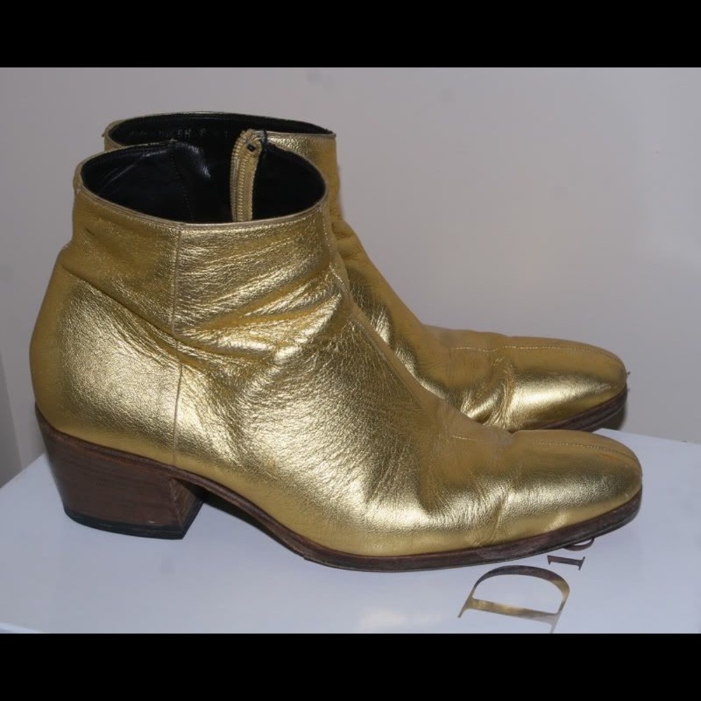 ISO! I’m in search of a pair gold Dior boots.